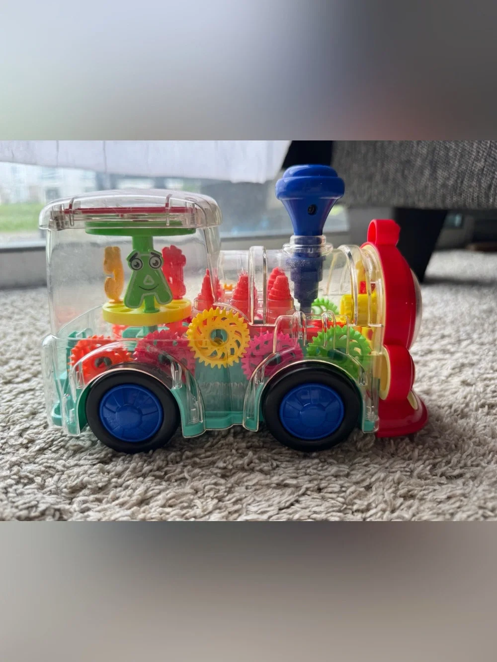 Light Up Musical Gear Train Toy Moving Spinning Gears